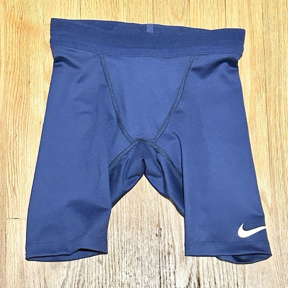 Nike Pro Elite Men’s Size S Made In USA Blue White Running Half Tights
